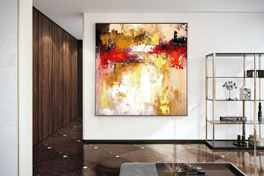 brown beige wall art